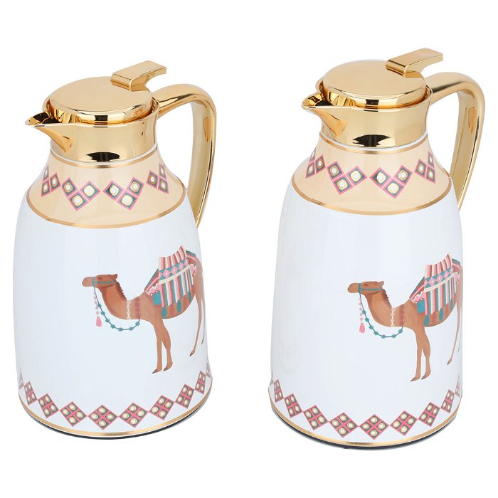 Golden pearl travel thermos set 2 pieces image 2