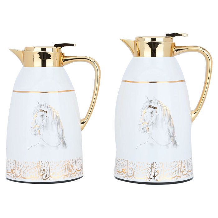 A set of two-piece golden pearl neighing thermos image 1