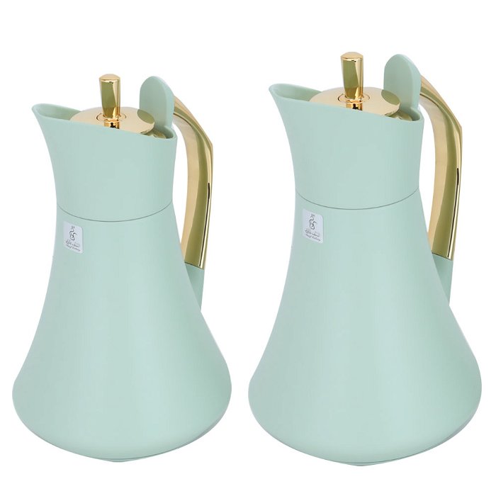 Karma Pro Light Green Thermos Set with Gold 2 Pieces image 2