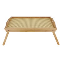 Serving Tray, Beige Bamboo Wooden with Legs product image