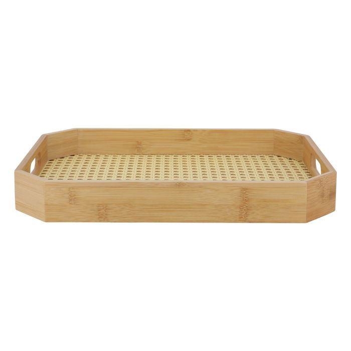 Serving Tray, Wooden Bamboo Beige image 2