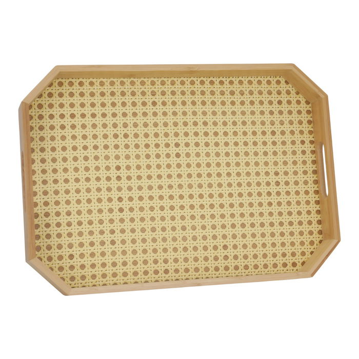 Serving Tray, Wooden Bamboo Beige image 1