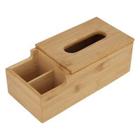 Bamboo wooden tissue box with 2 digits product image