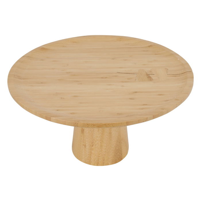 Wooden cake serving stand with a base of 36 * 18.5 cm image 1