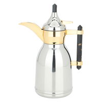 Tamim Dallah 3, silver, with black marble handle, golden mouth, 0.6 liter product image