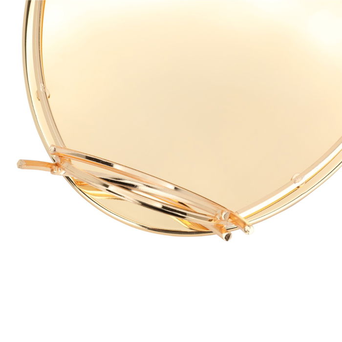 Serving tray, golden steel with small oval handle image 2
