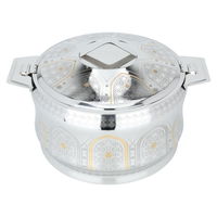 Indian food keeper, silver engraved with gold, 5000 ml product image