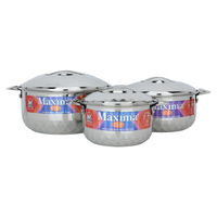 Silver Steel Case Set 3 Pieces (1 + 1.5 + 2.5) Liter product image