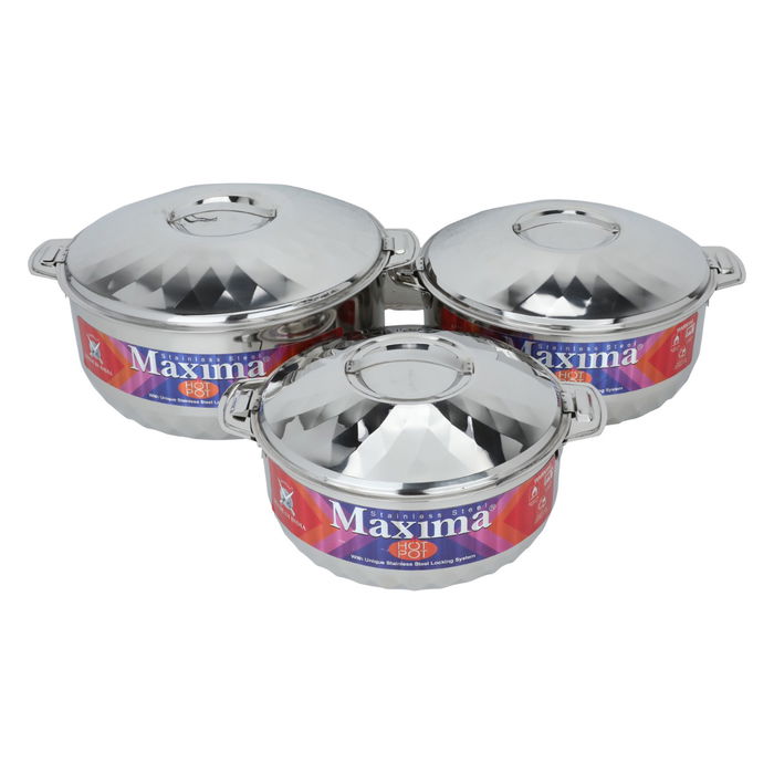 food keeper set, silver steel, 3 pieces (3.5 + 5 + 7.5) liters image 2