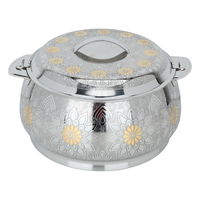 Indian Food Container Silver Embossed Gold 5000ml product image