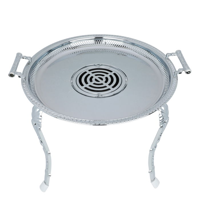 Al Saif Four Seasons Heater, Chrome Round with Long Legs image 2