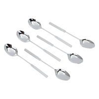 Silver tea spoons set with a Japanese spike hand 6 pieces product image