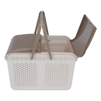 Plastic trekking basket with lid image 3