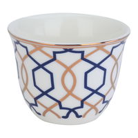 Arabic coffee cups set, embossed blue, 12 pieces product image