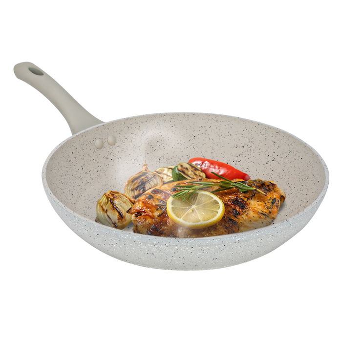 Rocky creamy granite frying pan 28 cm image 1