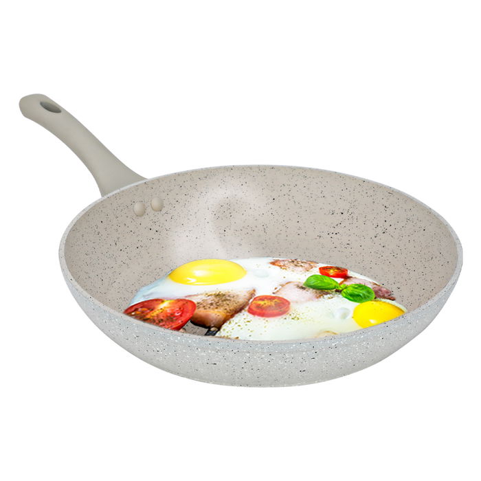 Rocky creamy granite frying pan 26 cm image 1