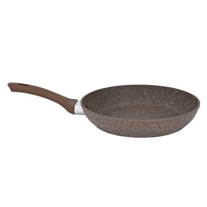 Rocky brown granite frying pan 28 cm image 3