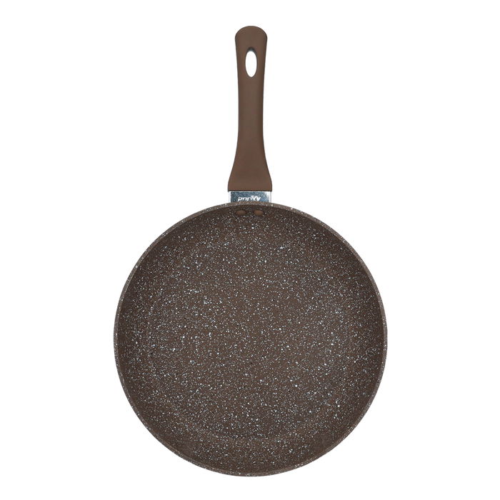 Rocky brown granite frying pan 28 cm image 4