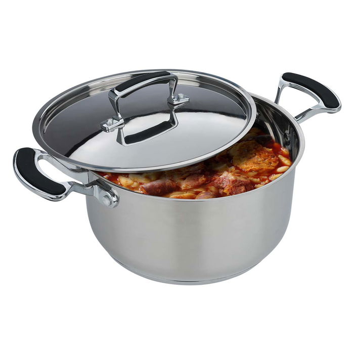 Rocky steel pot with a silicone handle 20 cm image 1