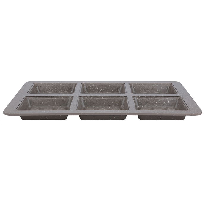 Bake Chef Mold 6 Eyes Rectangle Granite 2.5×28.3×40.5cm image 4