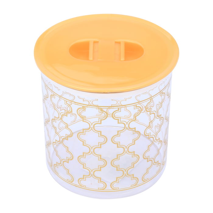 Golden Embossed Round Plastic Box 2000ml image 2