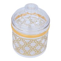 Plastic Spice Box Embossed Circles Gold 750ml product image