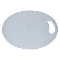 Plastic chopping board, large white circle product image