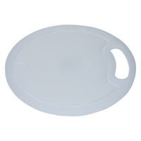 Large White Round Plastic Cutting Board product image