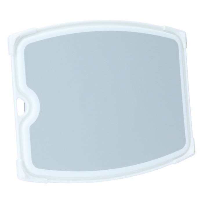 Grey rectangular cutting board with small white rim image 1