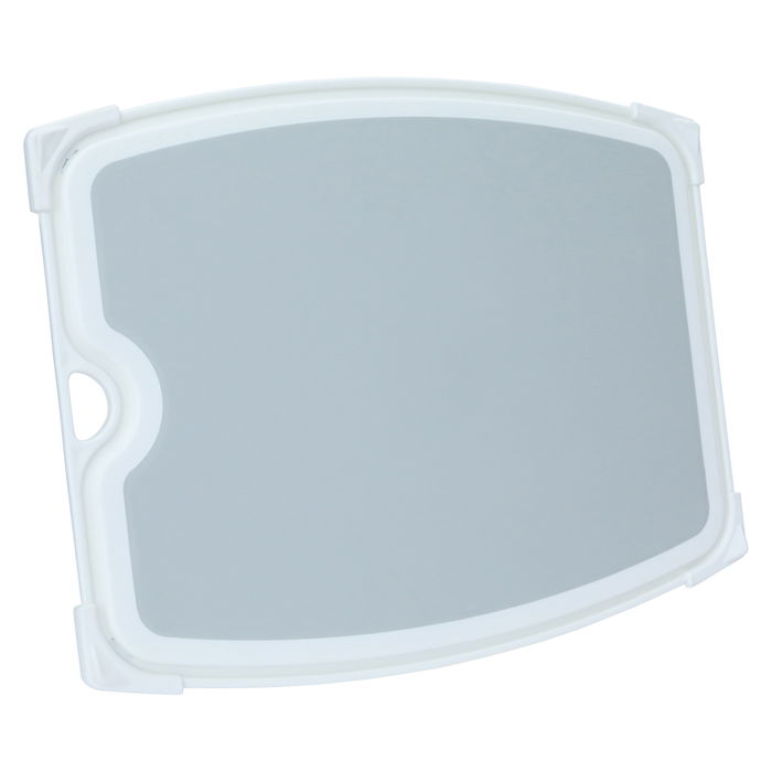 Grey rectangular cutting board with large white rim image 1