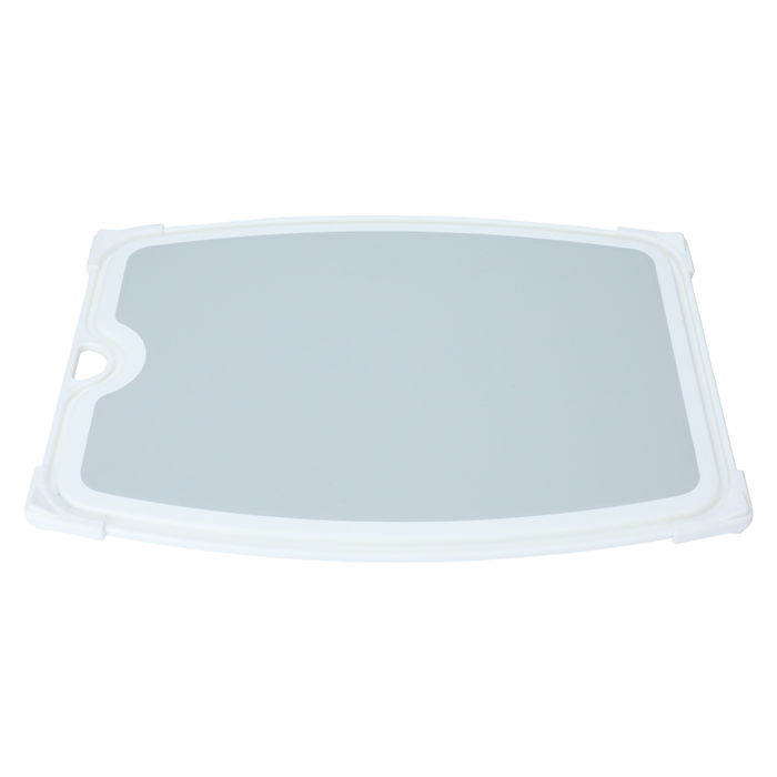 Grey rectangular cutting board with large white rim image 3