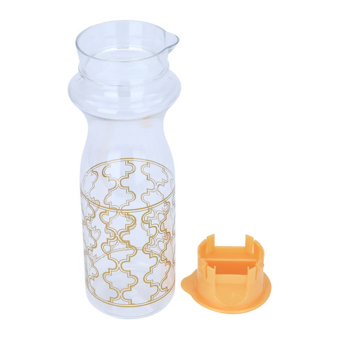 Gold embossed transparent plastic bottle image 3