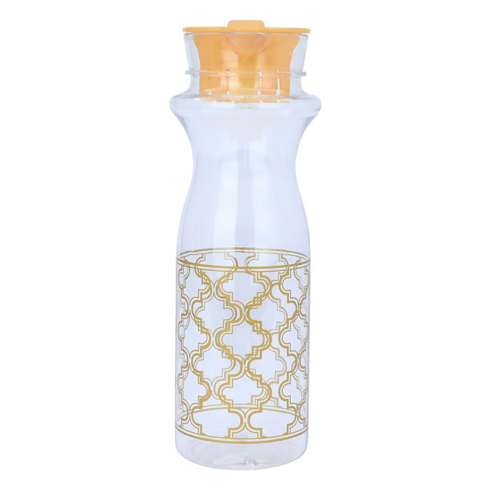 Gold embossed transparent plastic bottle image 4