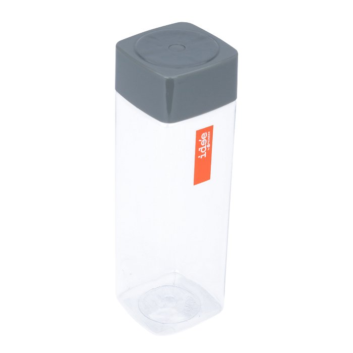 Plastic bottle, with square gray cap image 1