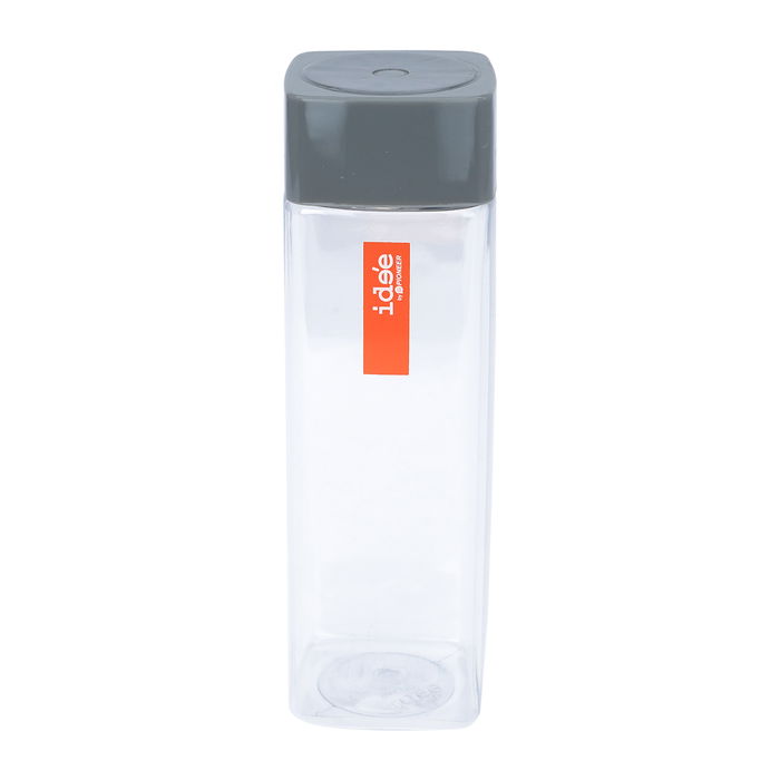 Plastic bottle with square gray lid image 2