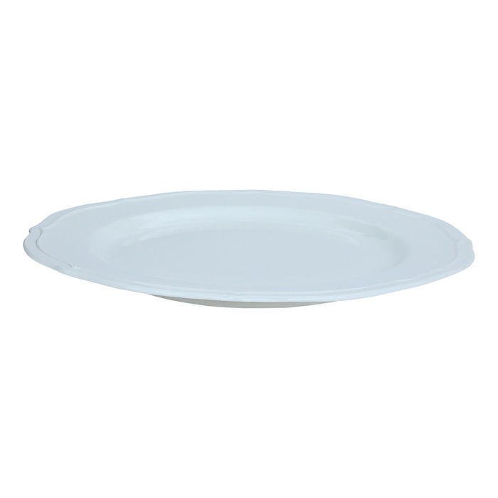 White Flat Round Porcelain Serving Plate 10.5 Inch image 4