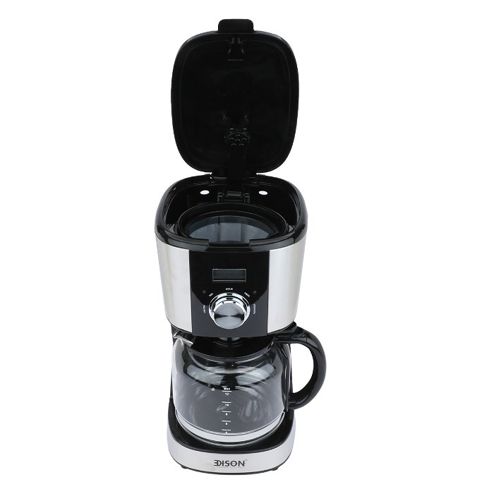 إديسون ماكينة قهوة 1.5لتر أسود 900 واط image 5