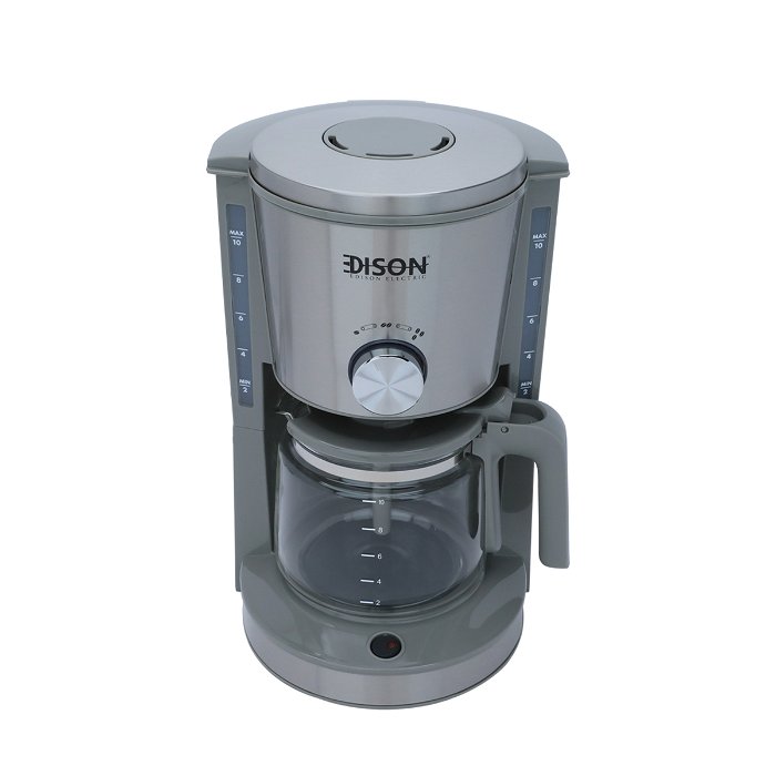 Edison coffee machine 1.25 liters, light gray steel, 1000 watts image 4