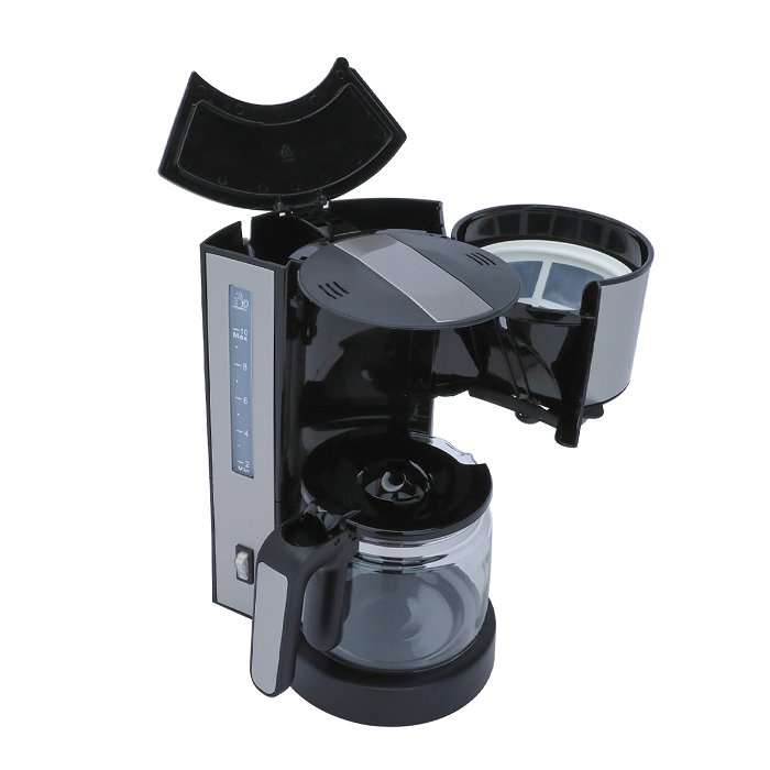 Edison coffee machine 1.25-liter black steel 870-730 watts image 4