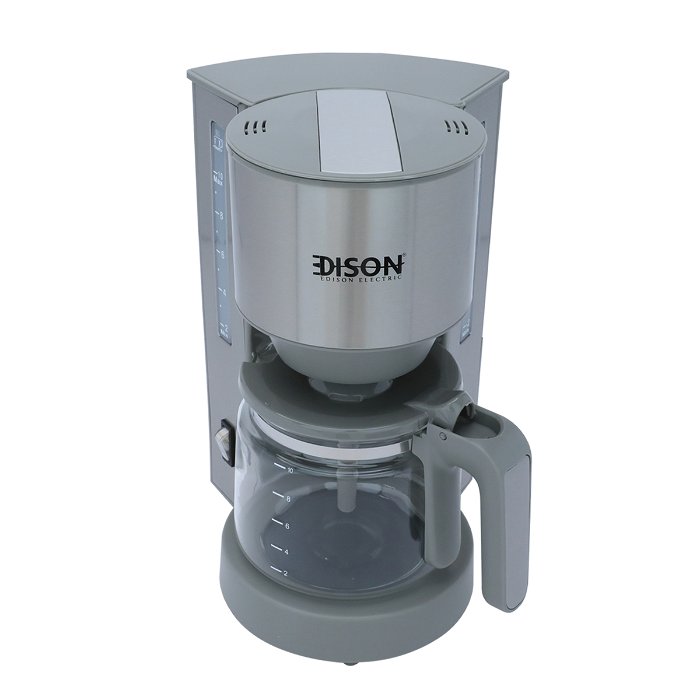Edison coffee machine 1.25-liter light gray steel 870-730 watts image 3