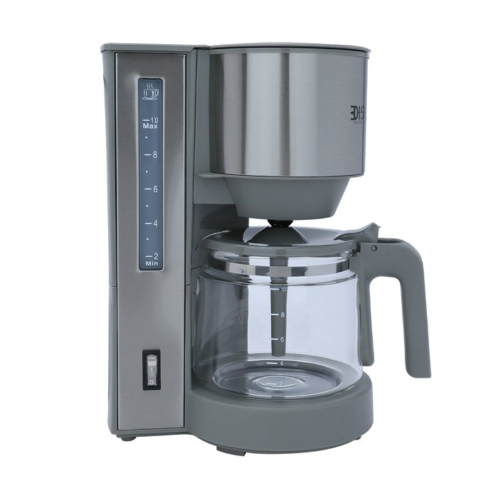 Edison coffee machine 1.25-liter light gray steel 870-730 watts image 4