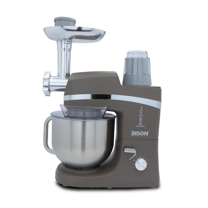 Edison stand mixer 4 functions 6.5 liters steel cappuccino color 1000 watts image 2