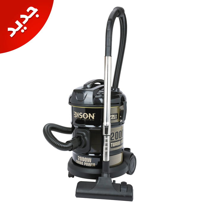 Edison Turbo Vacuum Cleaner Drum 22 Liter Black 2000 Watt image 1