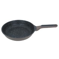 Robust light brown granite frying pan with handle 28 cm product image