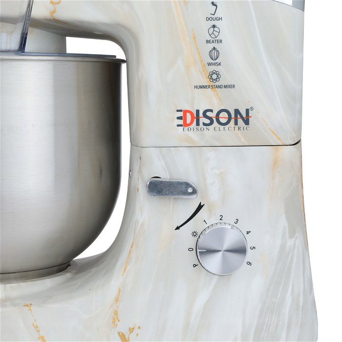Edison hummer stand mixer 4 functions 6.5 liters gray golden 1000 watt image 7