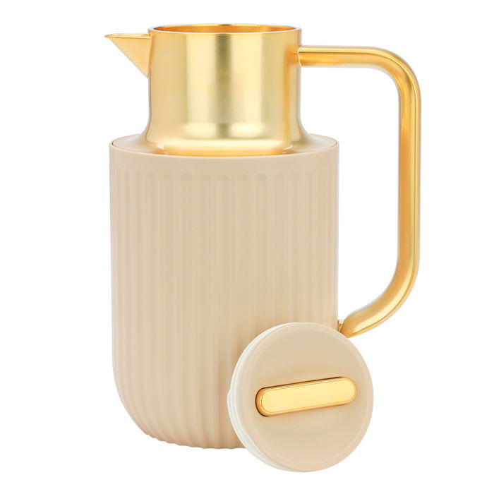 Everest Laura Beige thermos with golden handle 1 liter image 3