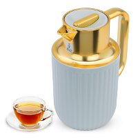 Everest Laura thermos light gray with golden handle 1 liter product image