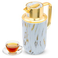 Everest Laura Gray Marble Thermos With Golden Handle 1.6 L product image