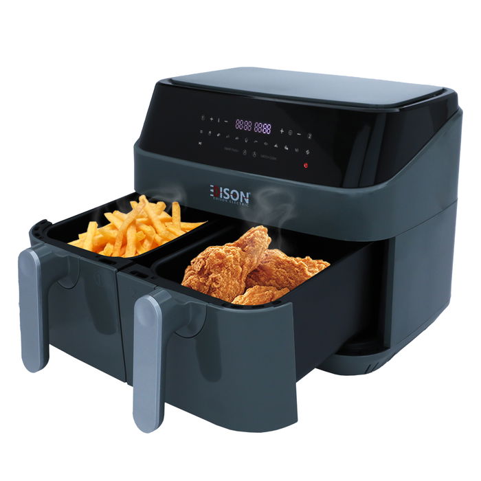 Edison Air Fryer 12 Functions 2 Doors 9 Liters Dark Gray 1750 Watts image 1