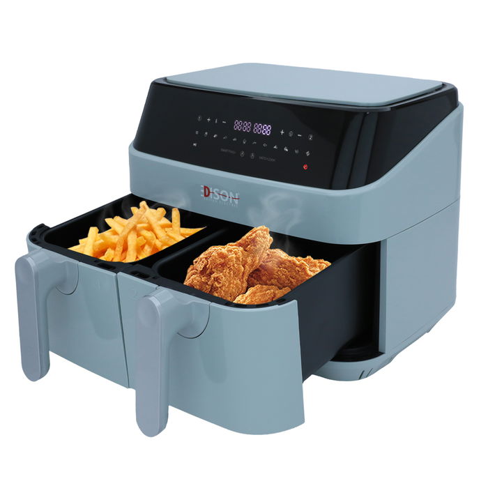 Edison Air Fryer 12 Functions 2 Doors 9 Liter Light Gray 1750W image 1